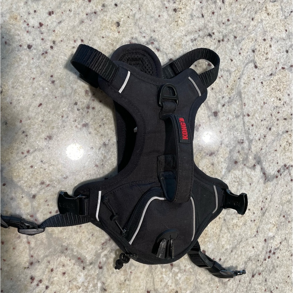 KONG Size Small Dog Harness With Doggy Bag Holder Pocket Excellent Condition
